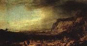 SEGHERS, Hercules Mountainous Landscape  af oil on canvas